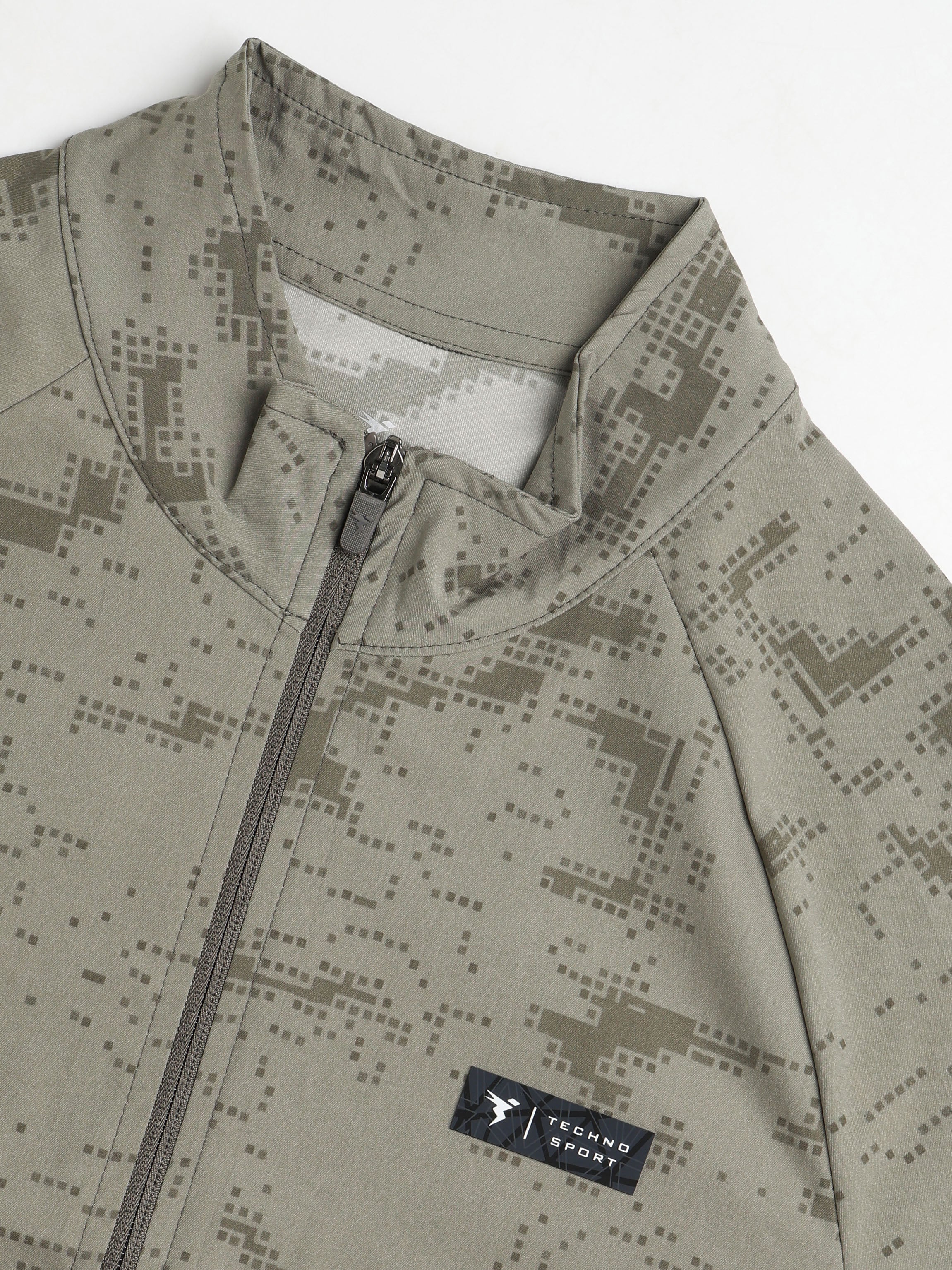 Technosport Printed Jacket (TS Flexi) - PM92 - SMOKEY OLIVE