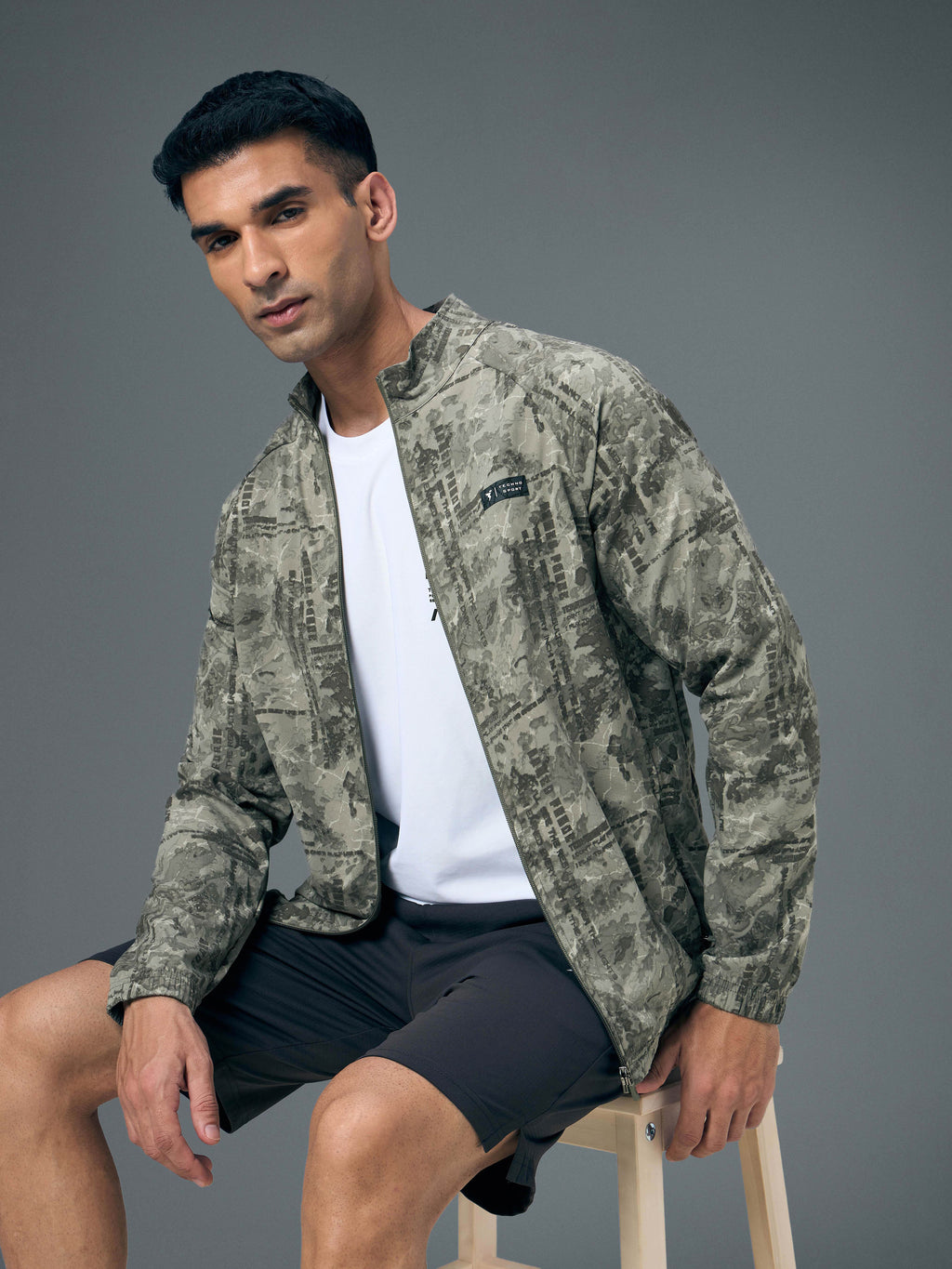 Technosport Printed Jacket (TS Flexi) - PM92 - SMOKEY PLATOON