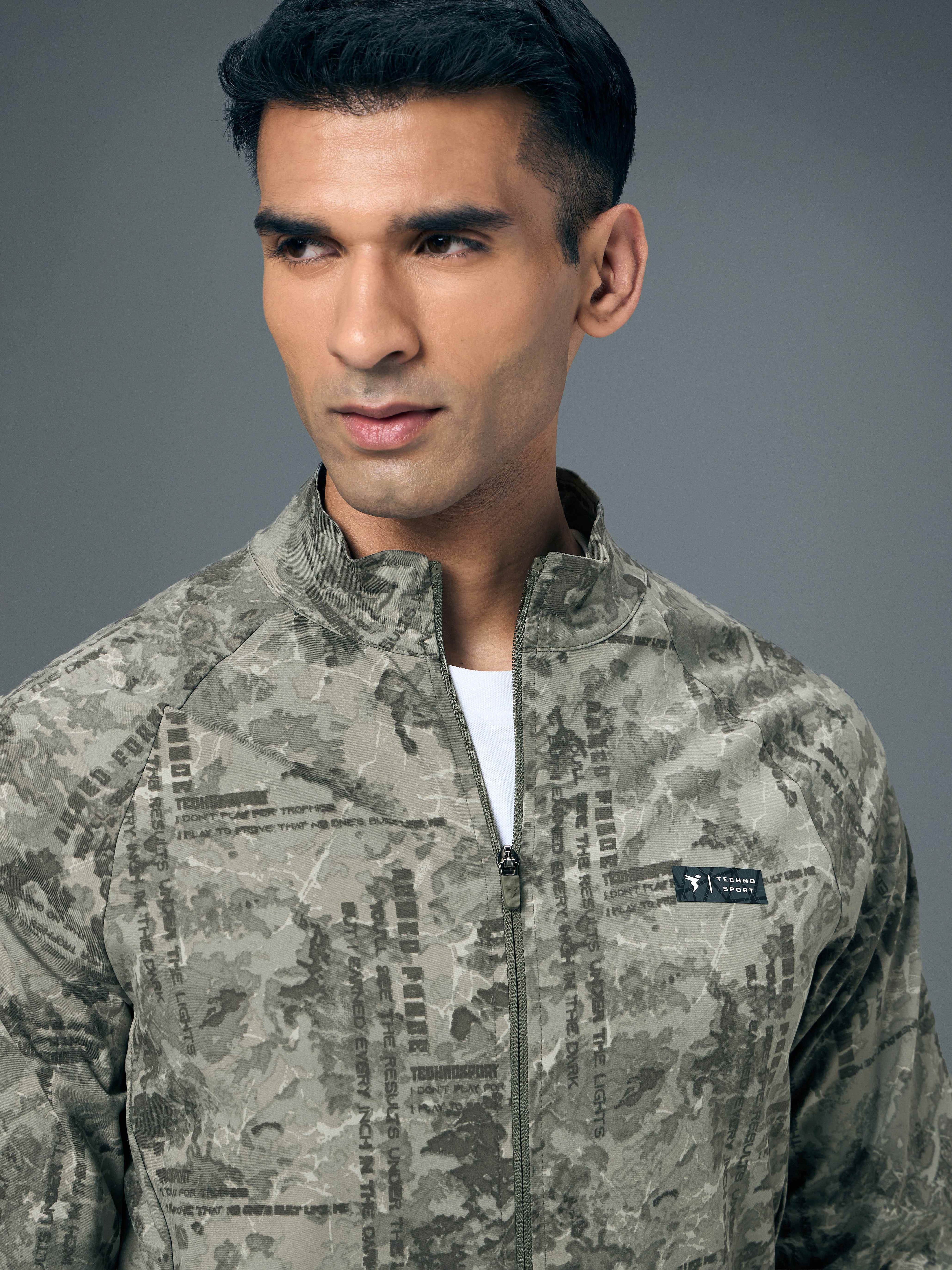 Technosport Printed Jacket (TS Flexi) - PM92 - SMOKEY PLATOON