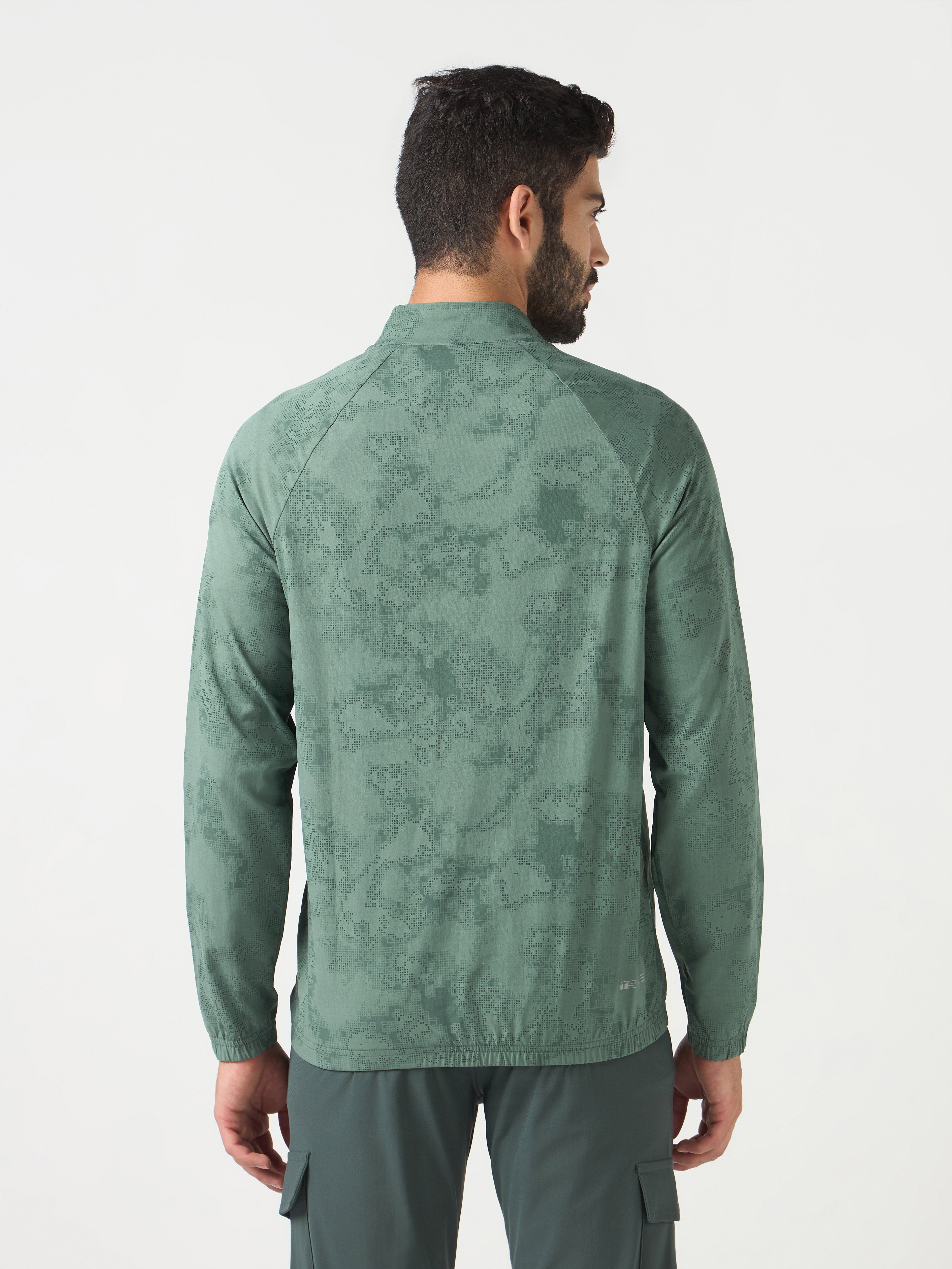 Technosport Printed Jacket (TS Flexi) - PM92 - TREKKING GREEN