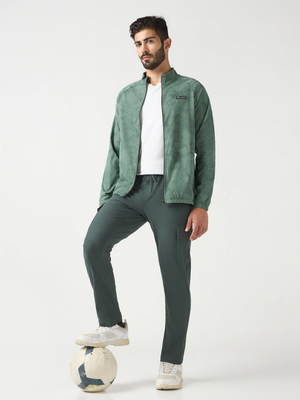 Technosport Printed Jacket (TS Flexi) - PM92 - TREKKING GREEN