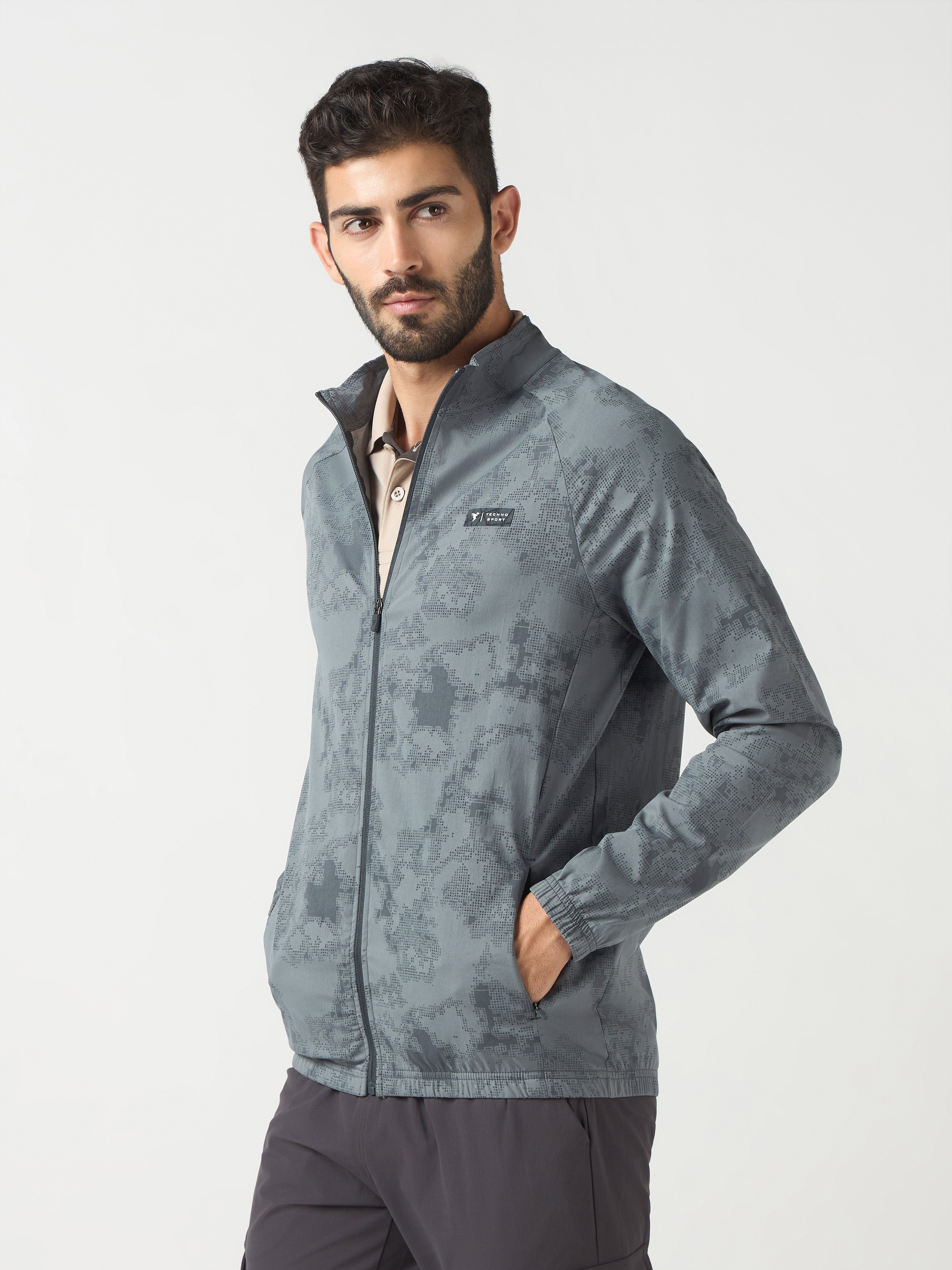 Technosport Printed Jacket (TS Flexi) - PM92 - VINTAGE INDIGO