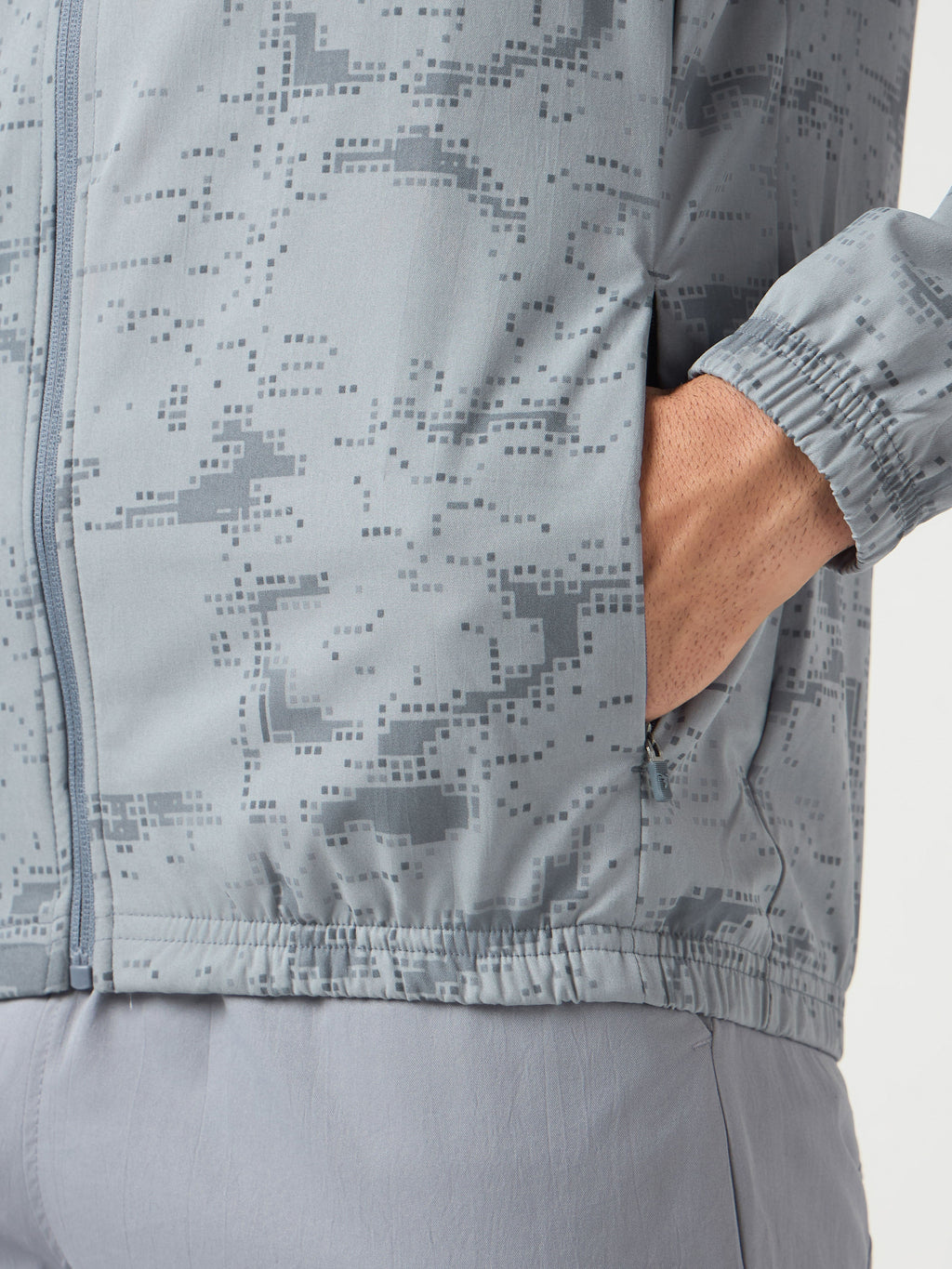 Technosport Printed Jacket (TS Flexi) - PM92 - WOODLAND GRAY