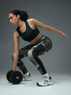 Technosport Women Printed Tights (Elasto Plus) - W155 - BLACKY LUMIWAVE