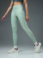 Technosport Women Printed Tights (Elasto Plus) - W155 - GREY SWIRL