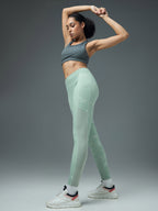 Technosport Women Printed Tights (Elasto Plus) - W155 - GREY SWIRL