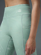 Technosport Women Printed Tights (Elasto Plus) - W155 - GREY SWIRL