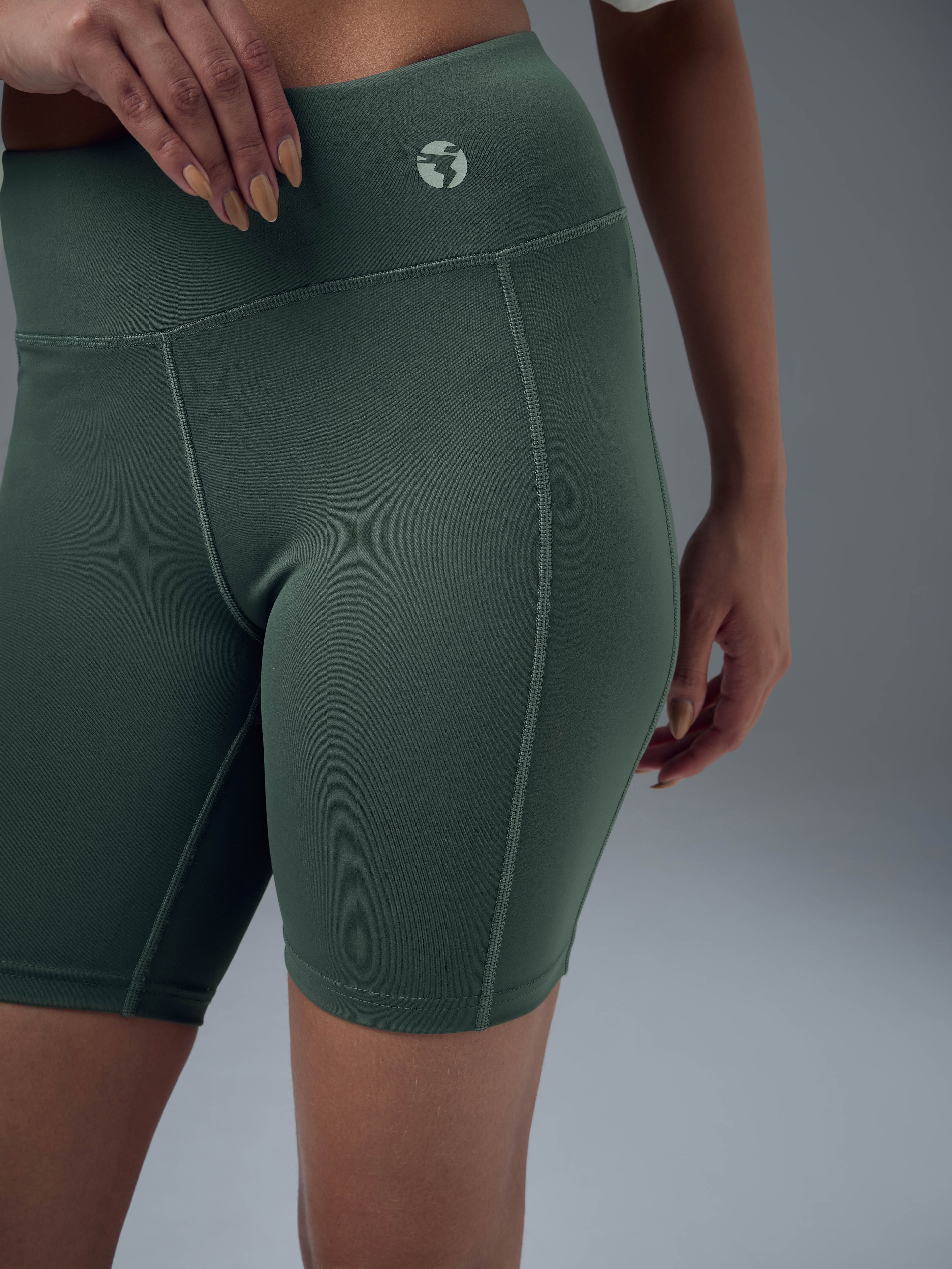 Technosport Women Half Tights - W161 - TREKKING GREEN