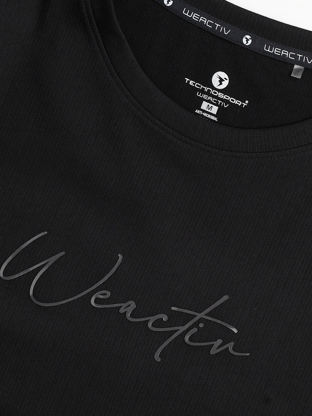 Technosport Women Relaxed Fit TShirt (Elasto Plus) - W163 - BLACK