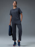 Technosport Women Relaxed Fit TShirt (Elasto Plus) - W163 - CARBON GREY