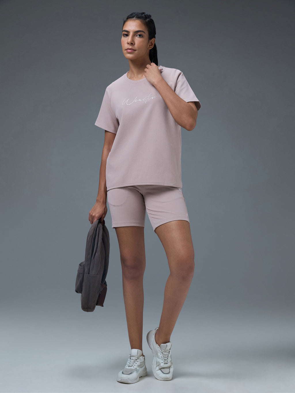 Technosport Women Relaxed Fit TShirt (Elasto Plus) - W163 - DUSTY PINK