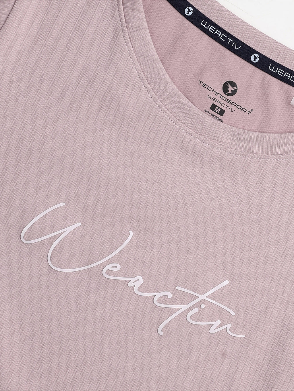 Technosport Women Relaxed Fit TShirt (Elasto Plus) - W163 - DUSTY PINK