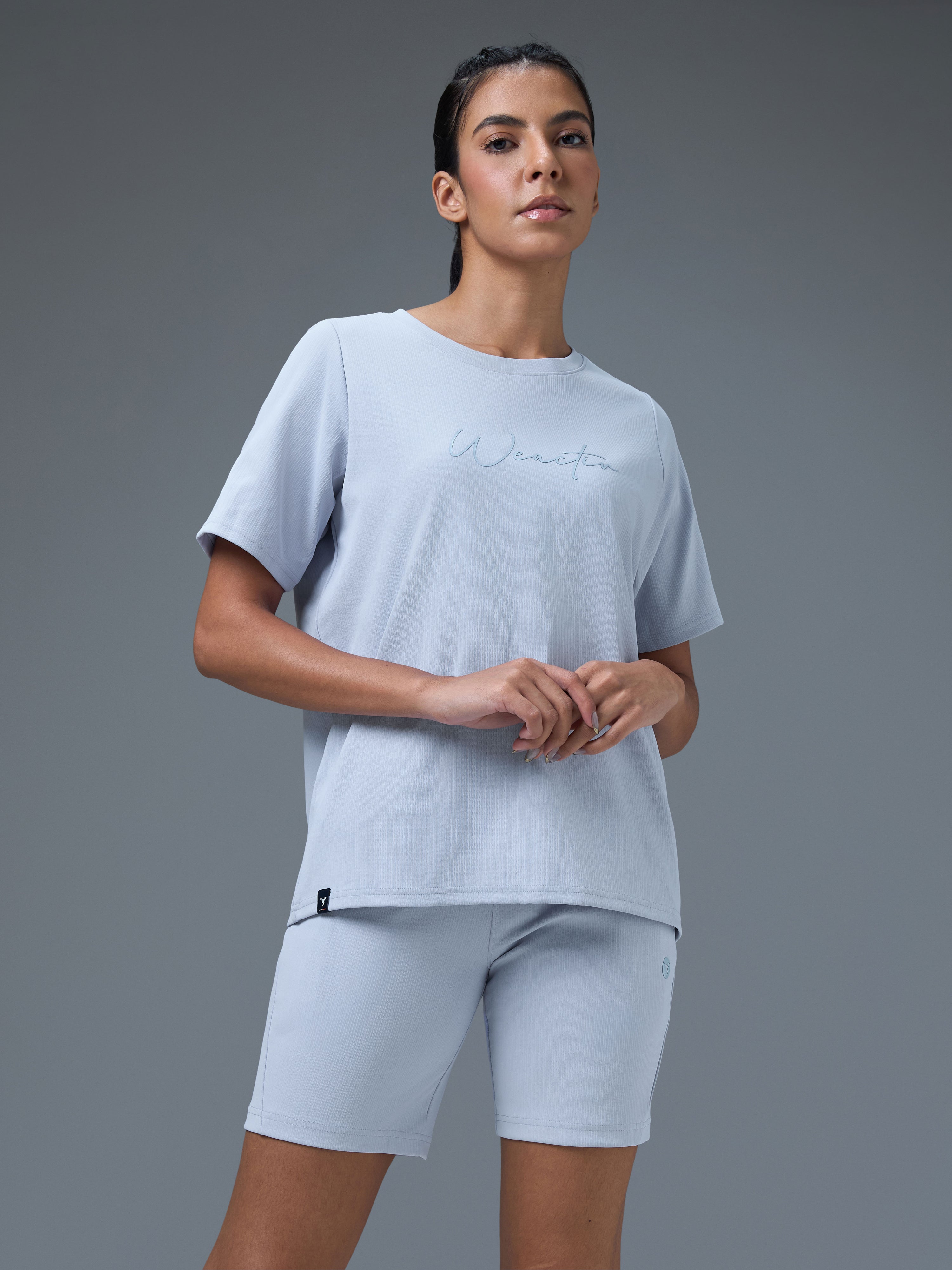 Technosport Women Relaxed Fit TShirt (Elasto Plus) - W163 - HEATHER
