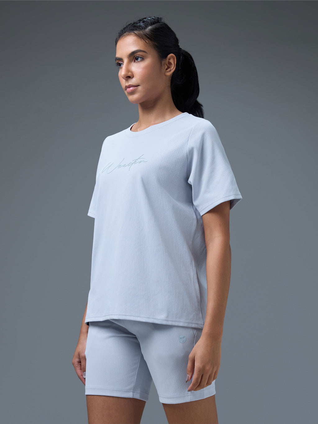 Technosport Women Relaxed Fit TShirt (Elasto Plus) - W163 - HEATHER