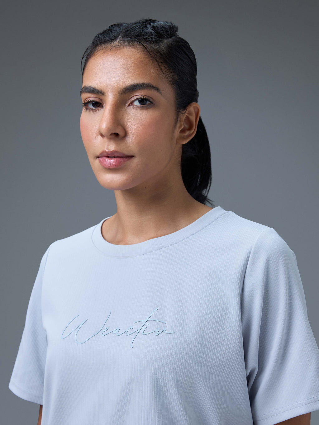 Technosport Women Relaxed Fit TShirt (Elasto Plus) - W163 - HEATHER