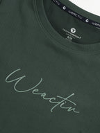 Technosport Women Relaxed Fit TShirt (Elasto Plus) - W163 - TREKKING GREEN