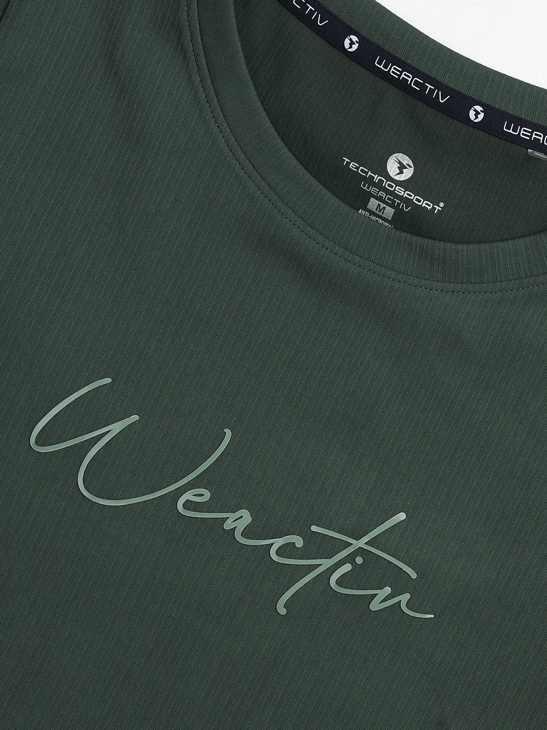 Technosport Women Relaxed Fit TShirt (Elasto Plus) - W163 - TREKKING GREEN