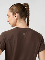 Technosport Women TShirt (Techno Cool) - W170 - CHOCOLATE A