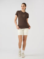 Technosport Women TShirt (Techno Cool) - W170 - CHOCOLATE A