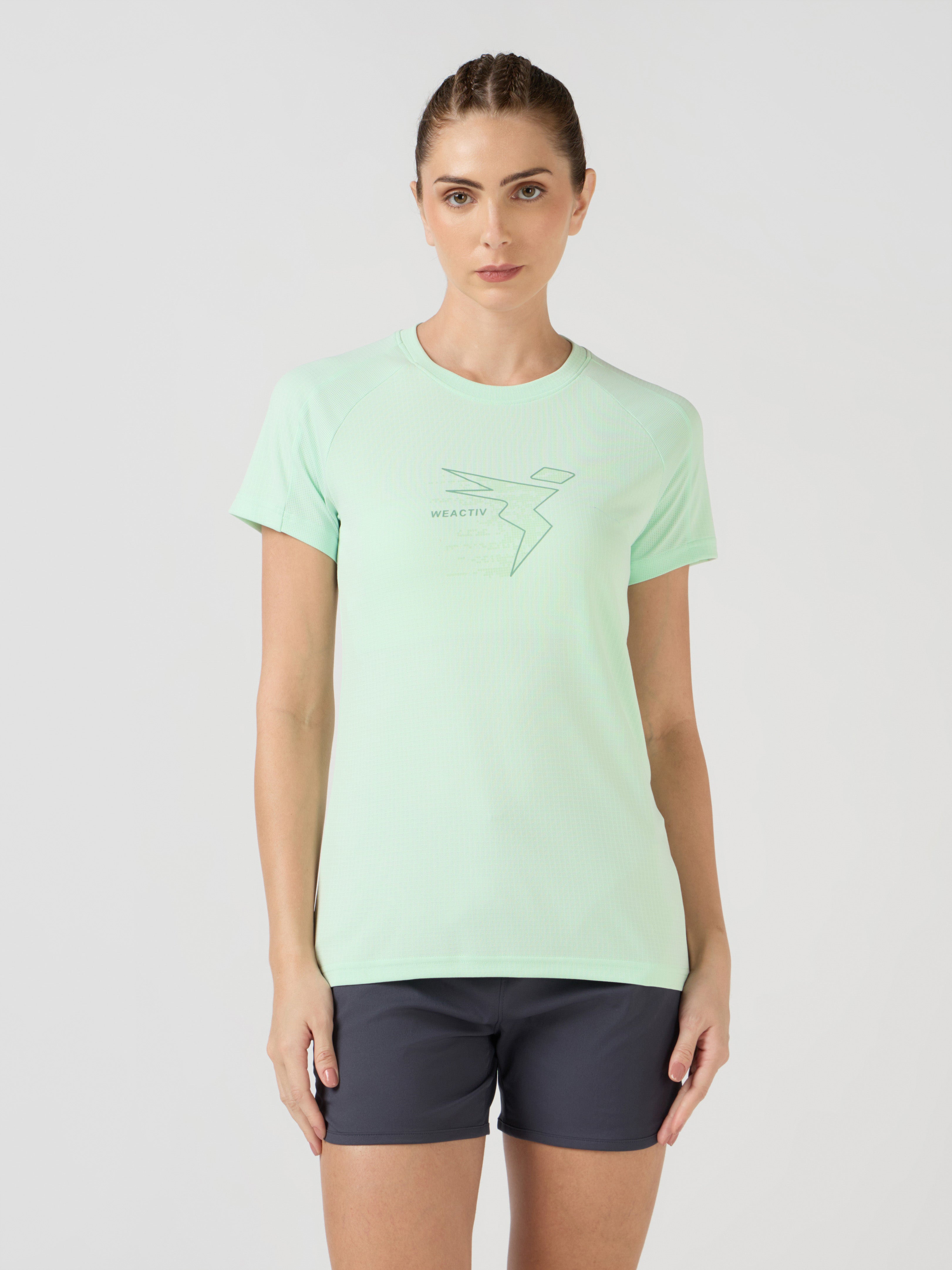 Technosport Women TShirt (Techno Cool) - W170 - MINT GREEN B