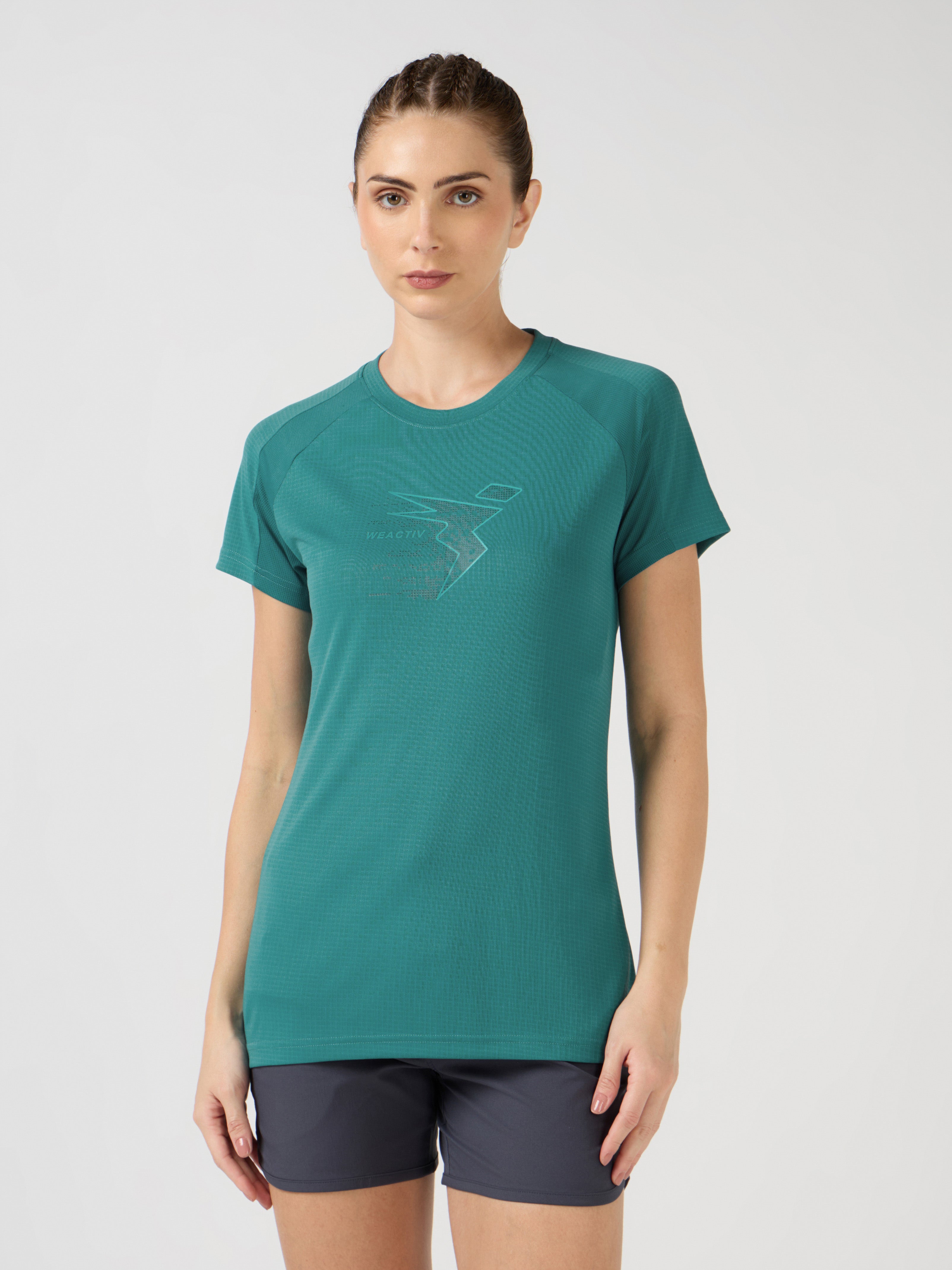 Technosport Women TShirt (Techno Cool) - W170 - TEAL B