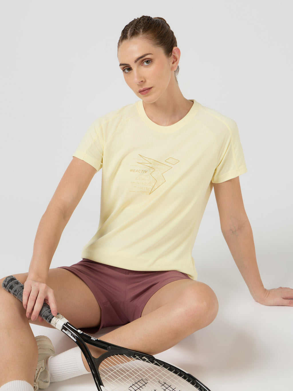 Technosport Women TShirt (Techno Cool) - W170 - YELLOW B