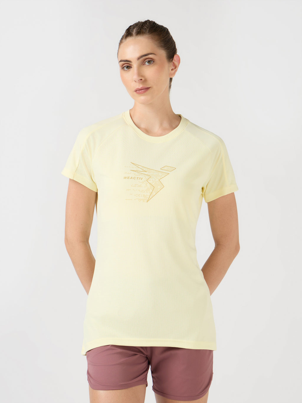 Technosport Women TShirt (Techno Cool) - W170 - YELLOW B