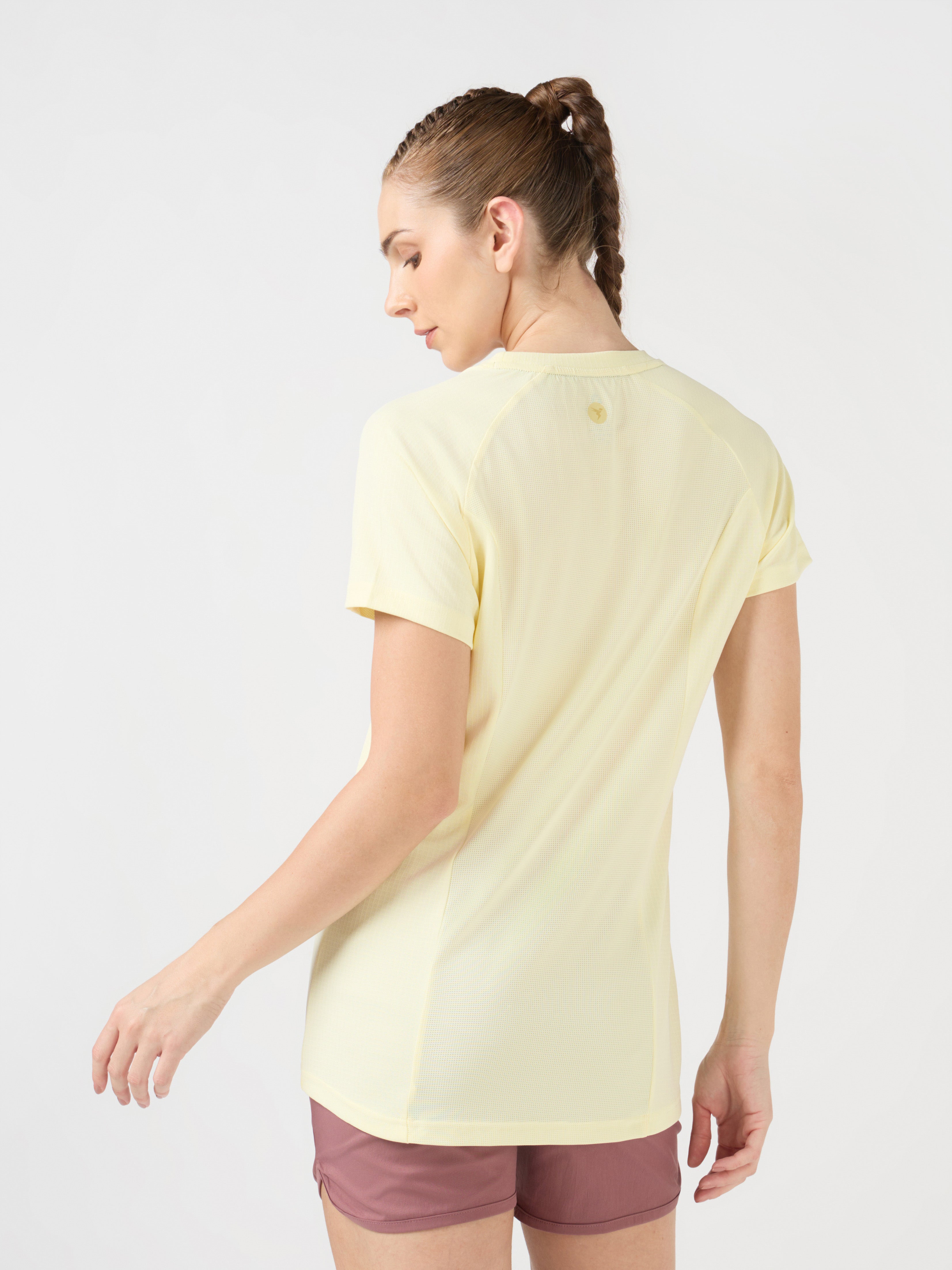 Technosport Women TShirt (Techno Cool) - W170 - YELLOW B