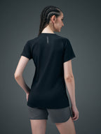 Technosport Women Crew Neck TShirt - WR105 - BLACK