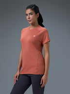 Technosport Women Crew Neck TShirt - WR105 - CHILLI FLAKES