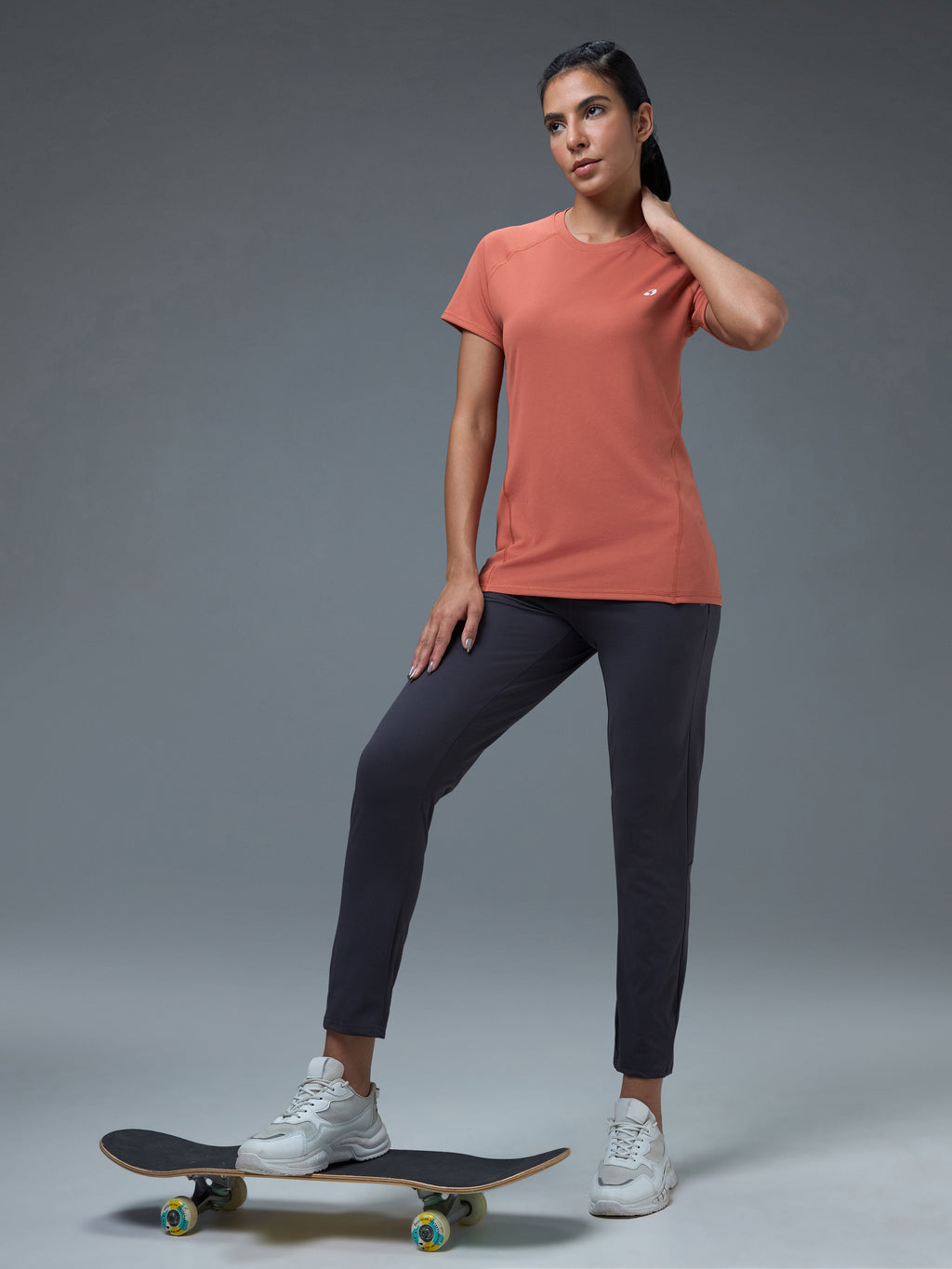 Technosport Women Crew Neck TShirt - WR105 - CHILLI FLAKES