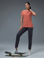 Technosport Women Crew Neck TShirt - WR105 - CHILLI FLAKES