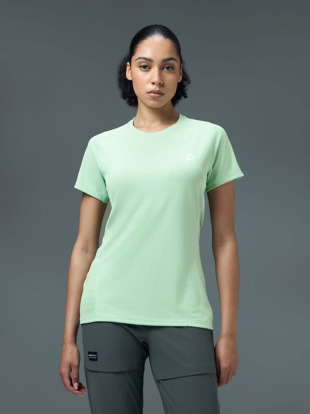 Technosport Women Crew Neck TShirt - WR105 - GRAYED JADE
