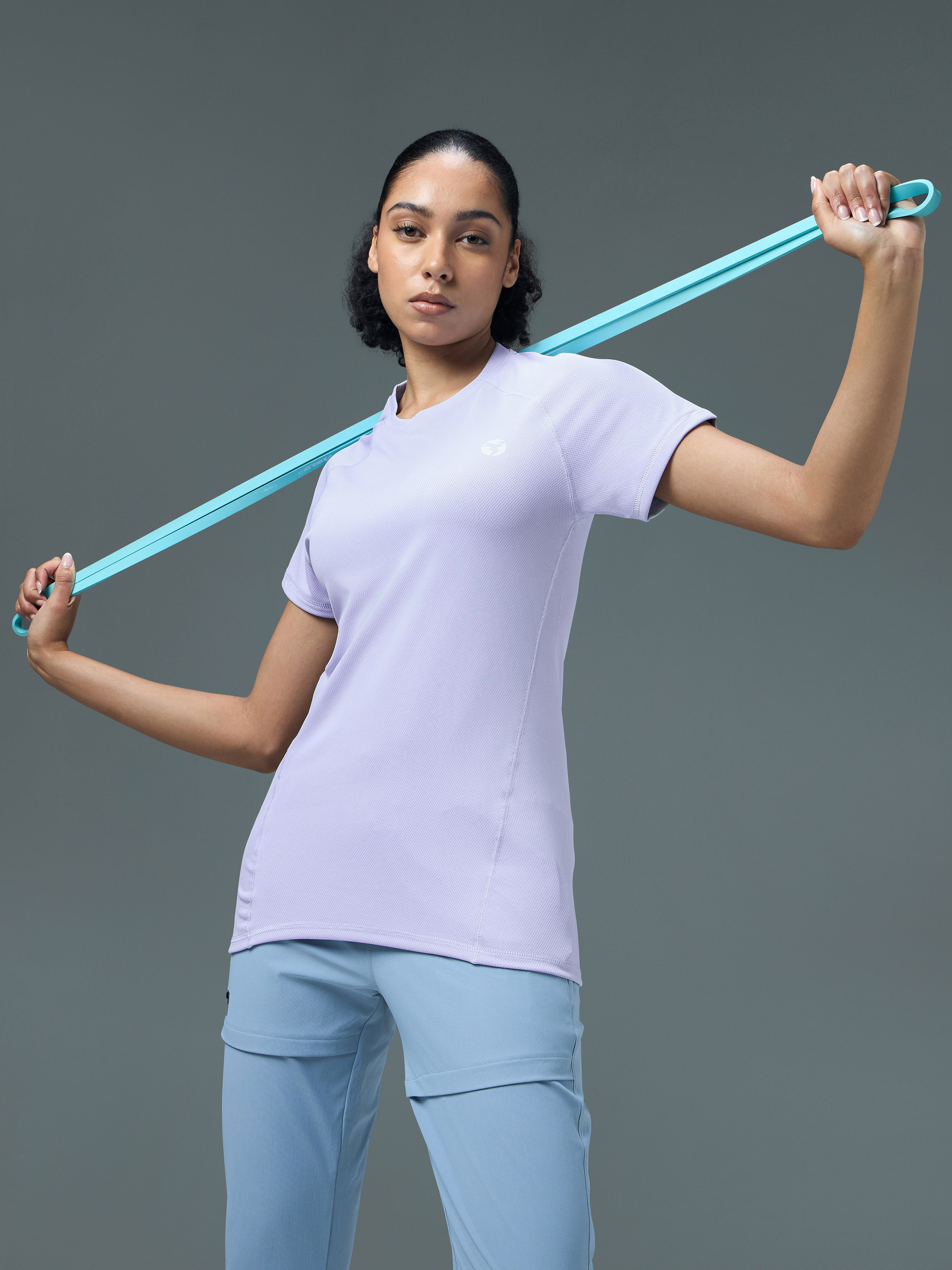 Technosport Women Crew Neck TShirt - WR105 - HEATHER