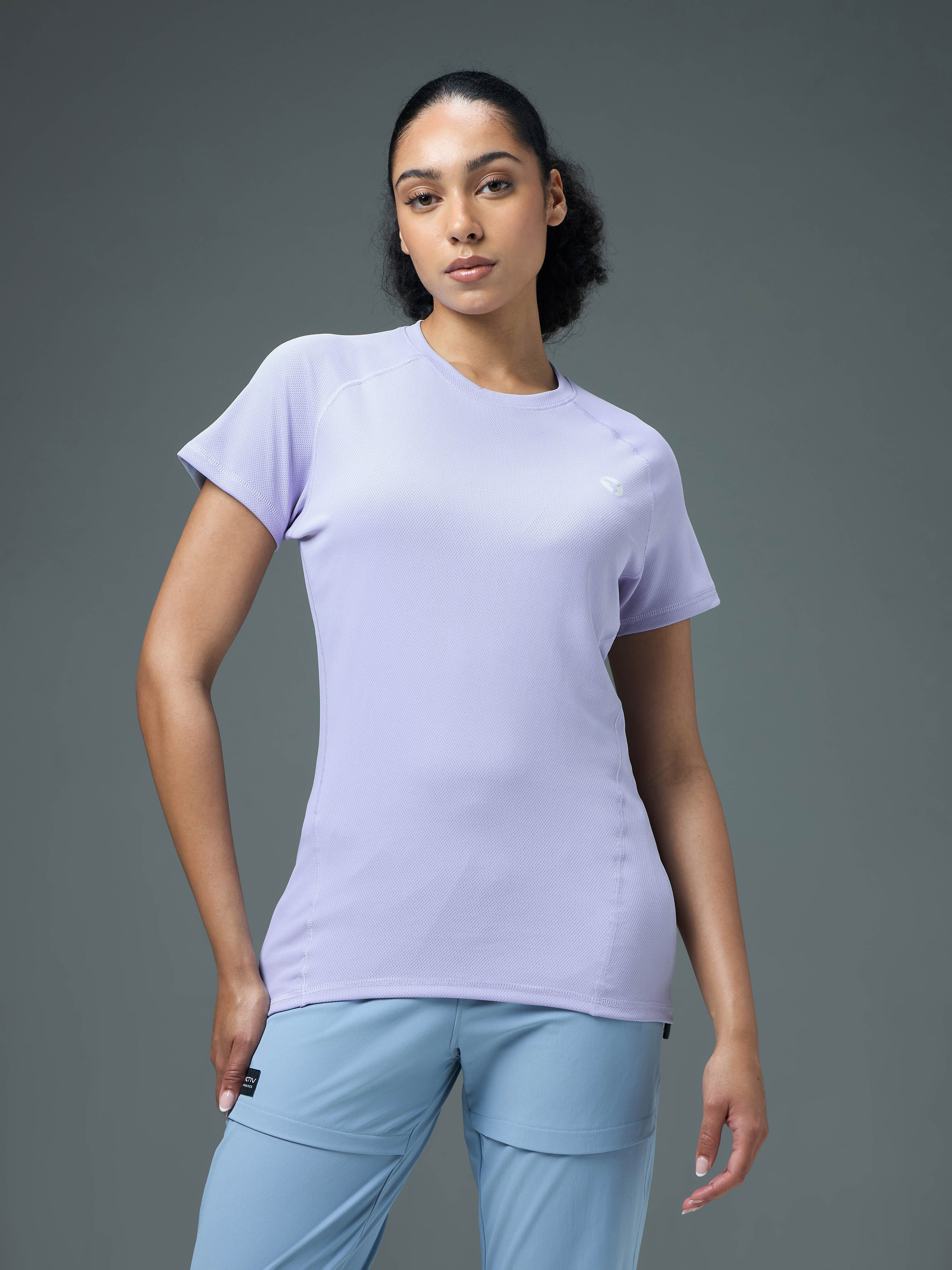 Technosport Women Crew Neck TShirt - WR105 - HEATHER