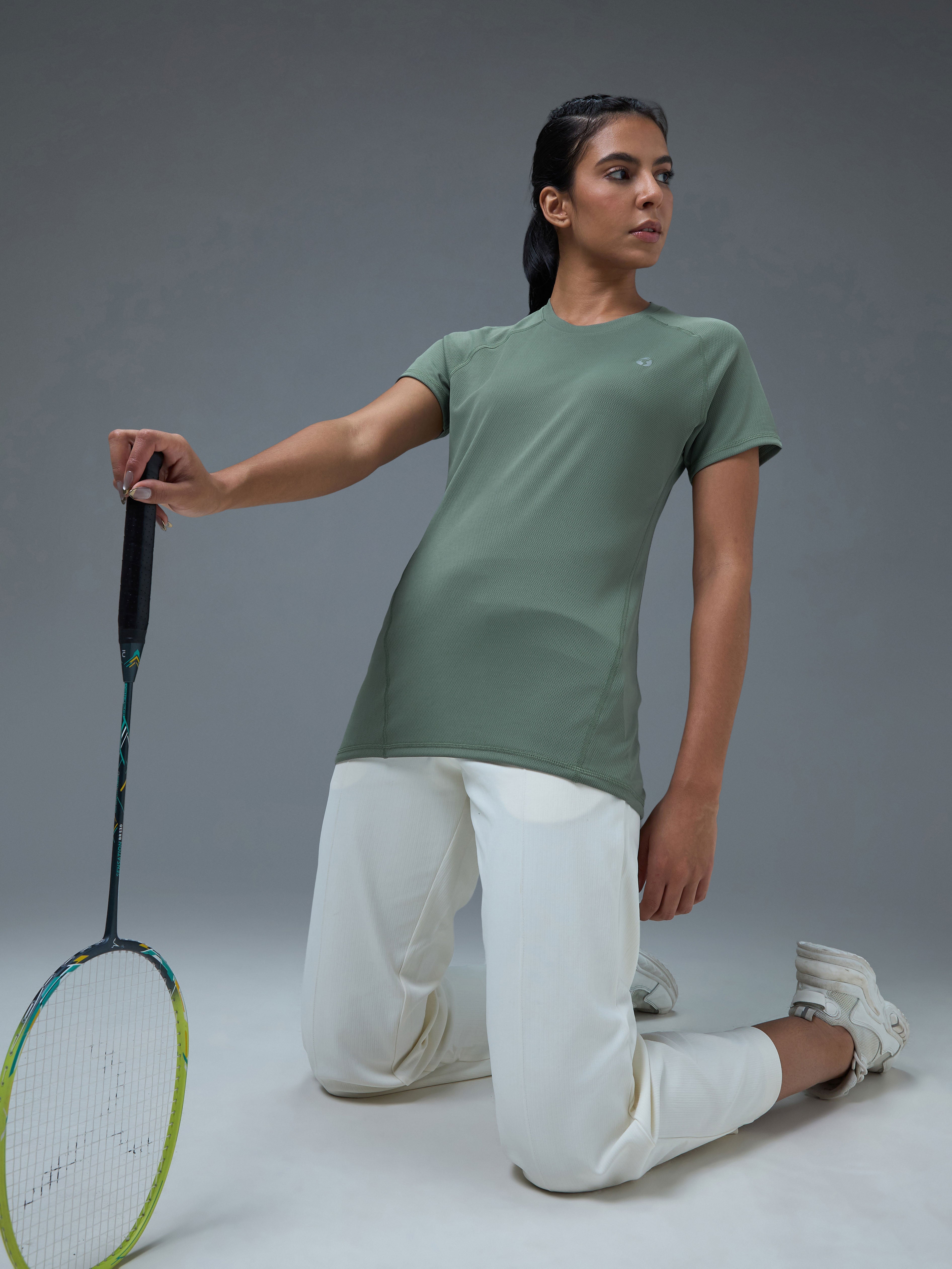 Technosport Women Crew Neck TShirt - WR105 - MYRTLE