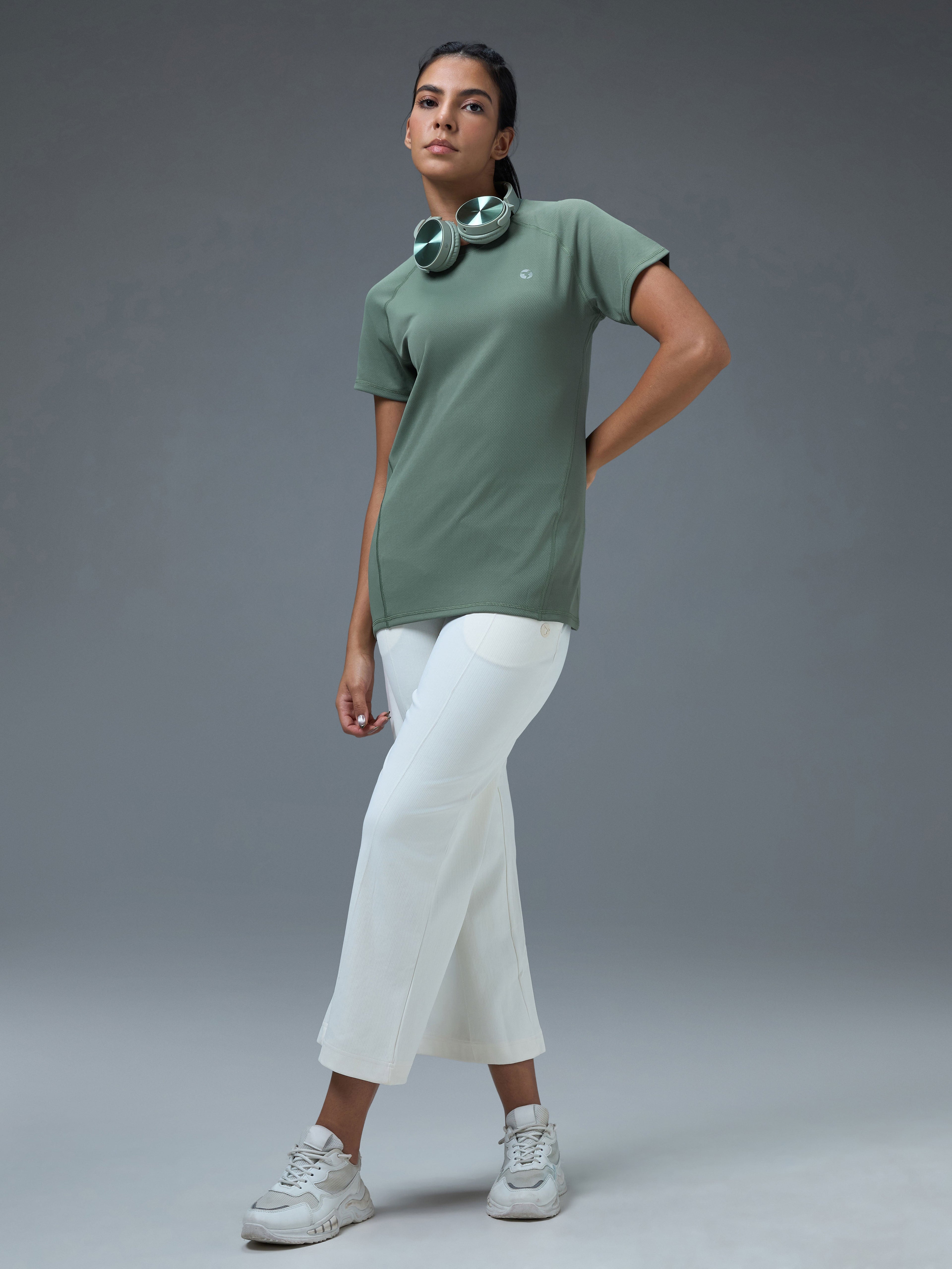 Technosport Women Crew Neck TShirt - WR105 - MYRTLE