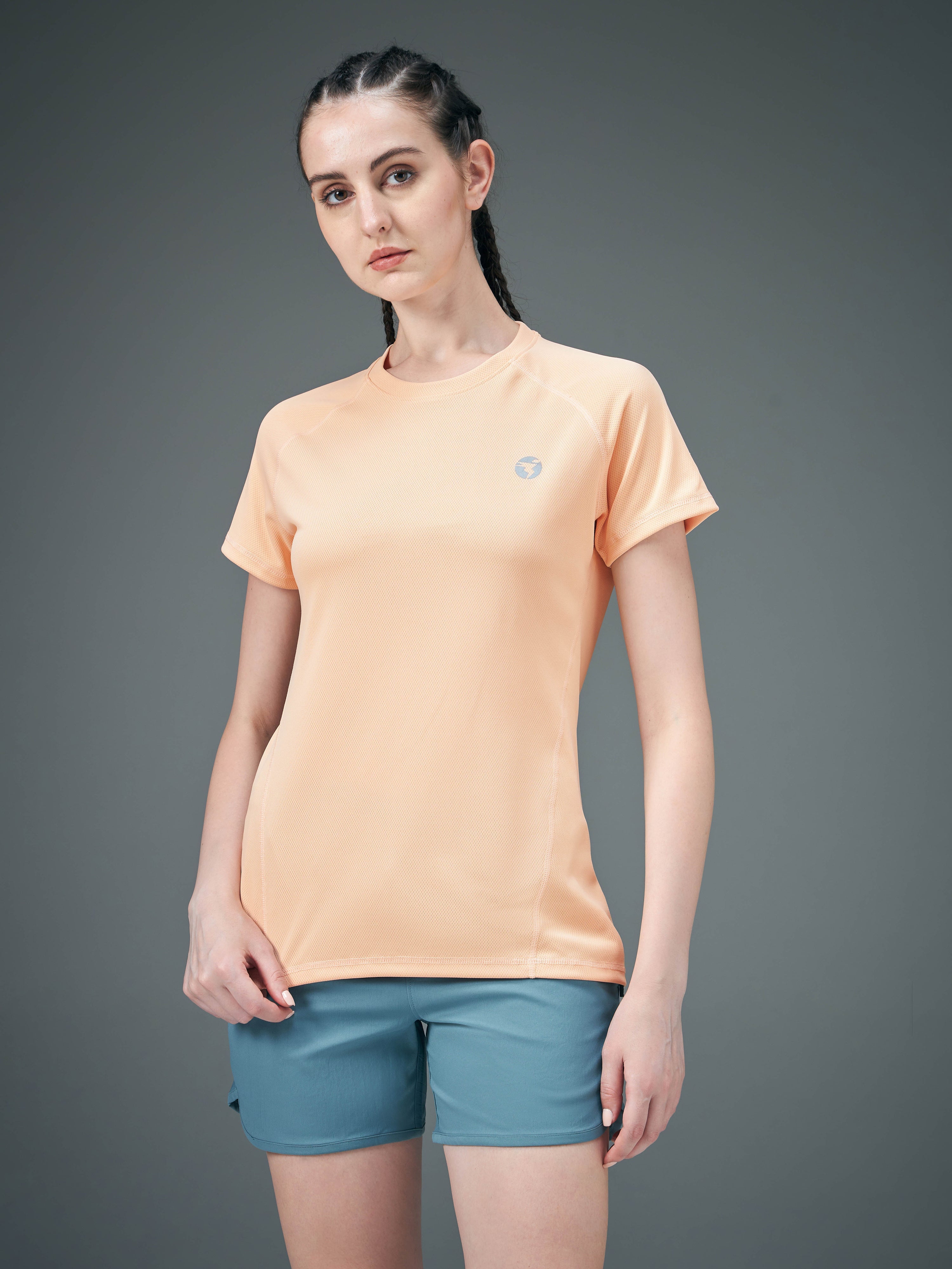 Technosport Women Crew Neck TShirt - WR105 - PEACH