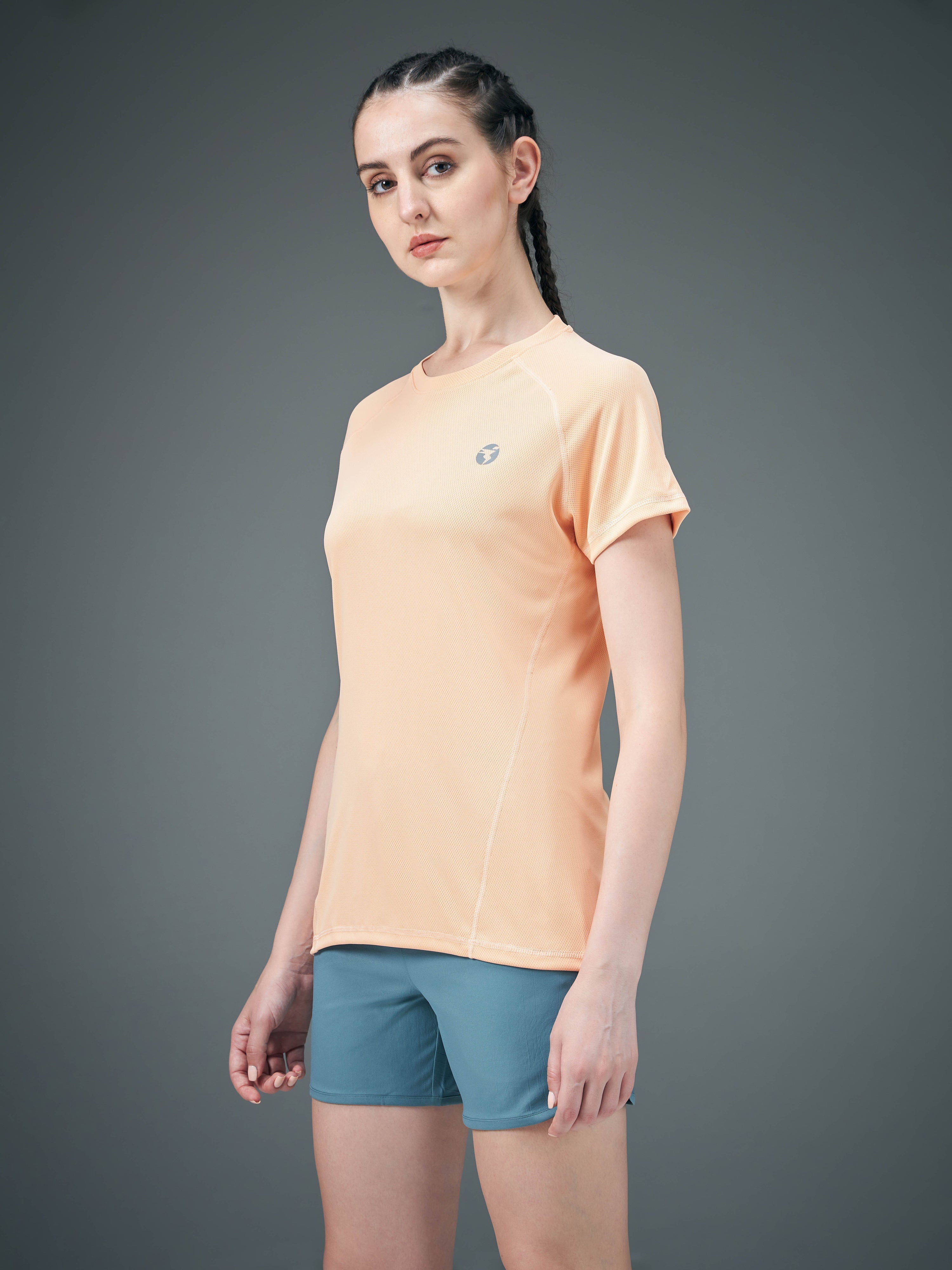 Technosport Women Crew Neck TShirt - WR105 - PEACH