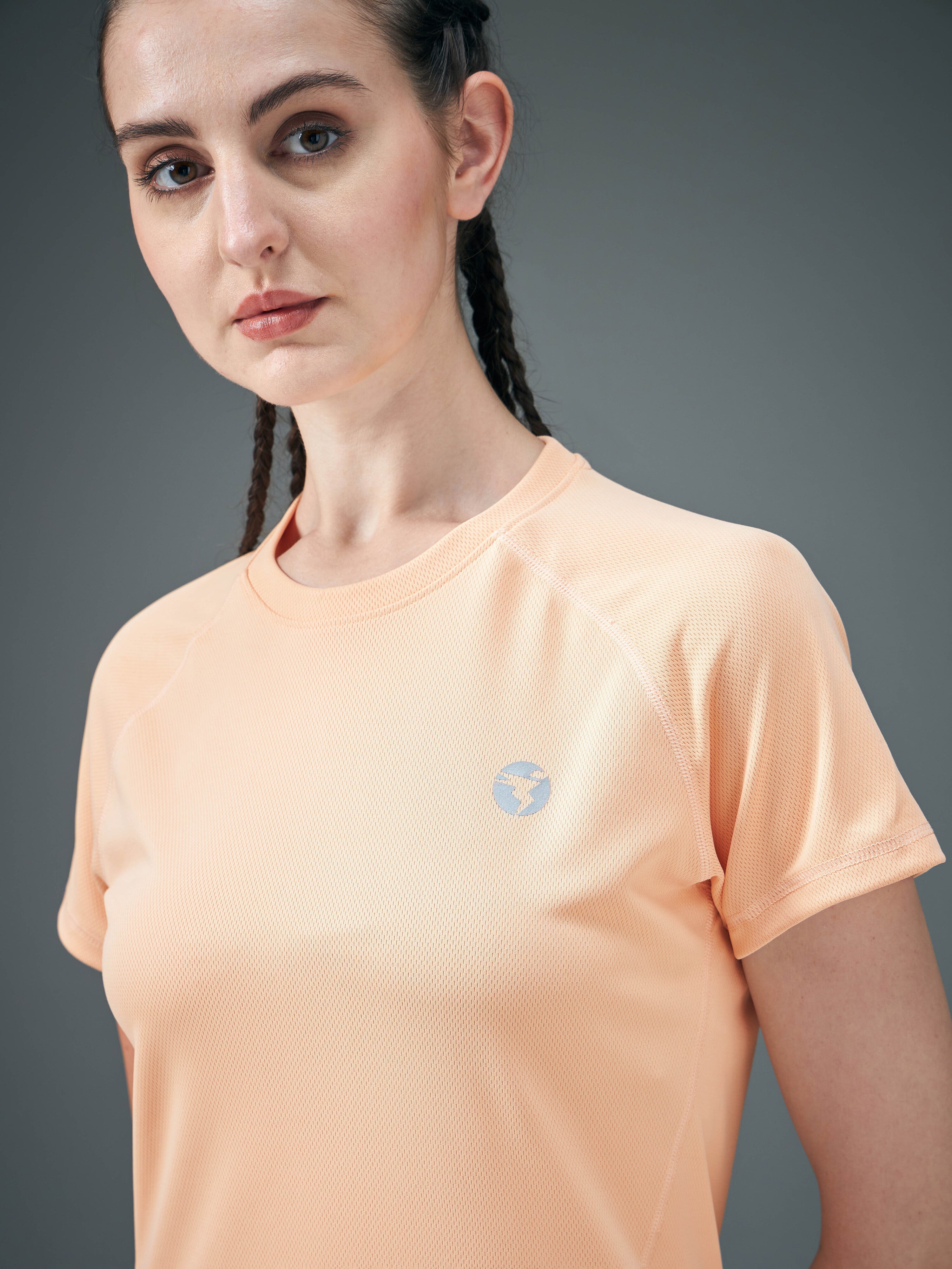 Technosport Women Crew Neck TShirt - WR105 - PEACH