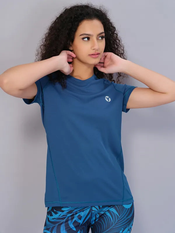 Technosport Women Crew Neck TShirt - WR105 - TEAL