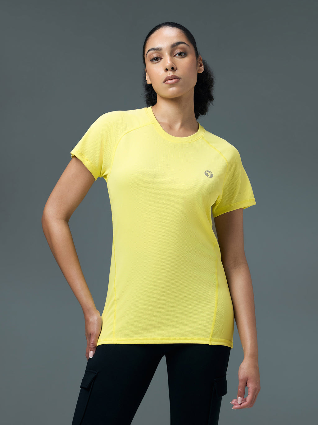 Technosport Women Crew Neck TShirt - WR105 - WAX YELLOW