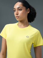Technosport Women Crew Neck TShirt - WR105 - WAX YELLOW