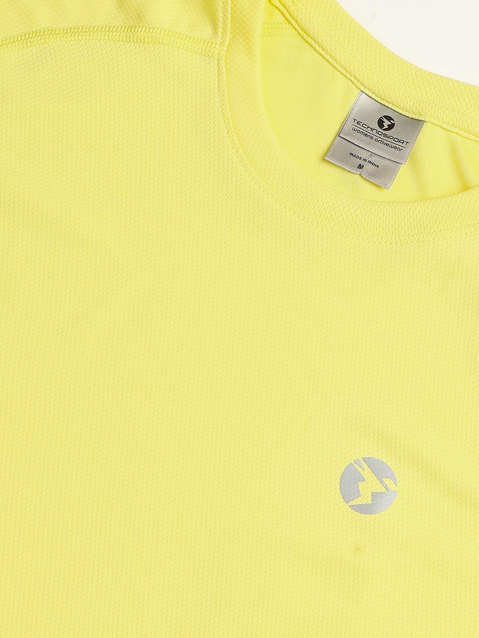 Technosport Women Crew Neck TShirt - WR105 - WAX YELLOW
