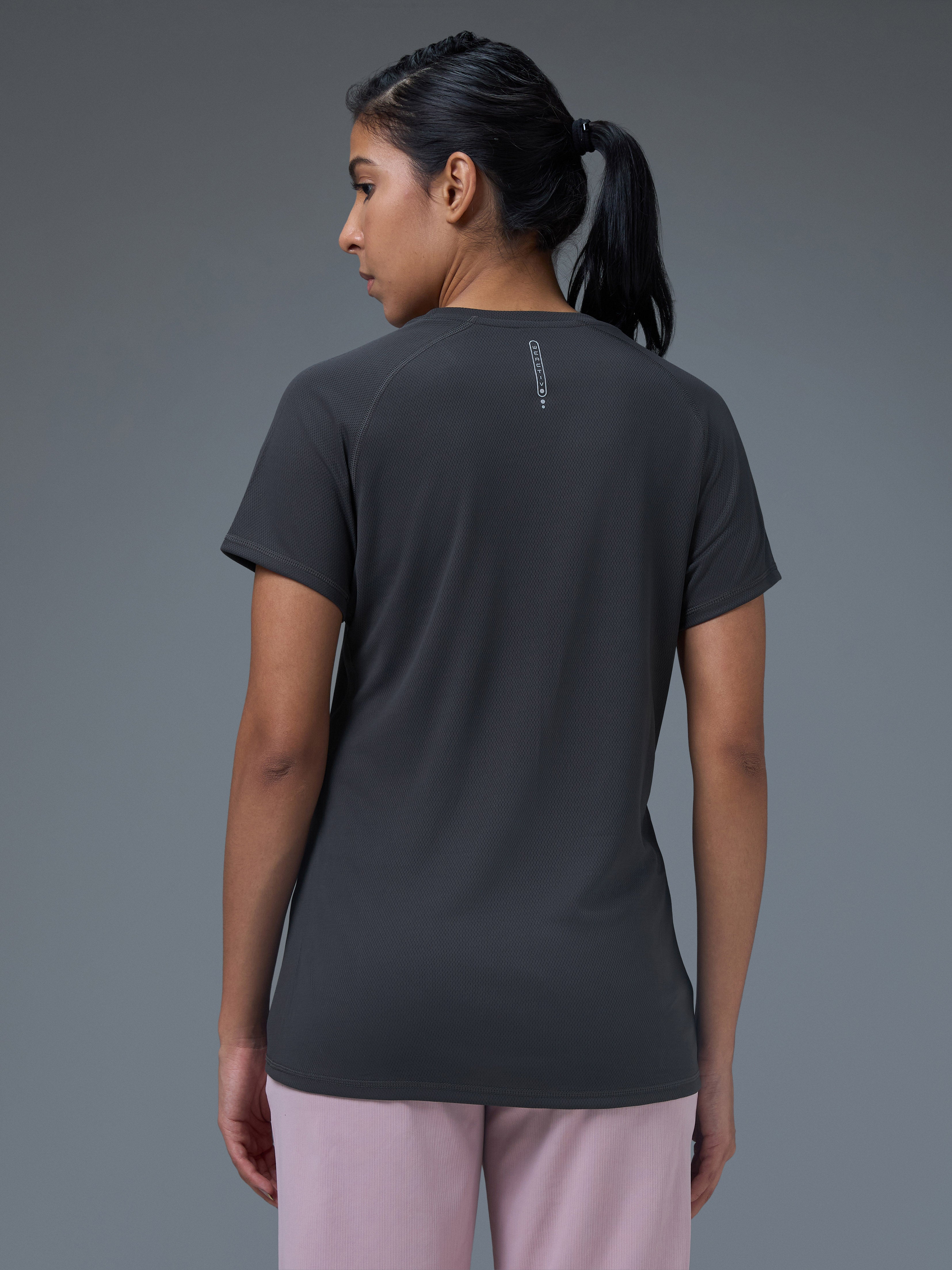 Technosport Women Crew Neck TShirt - WR105 - WOODLAND GRAY