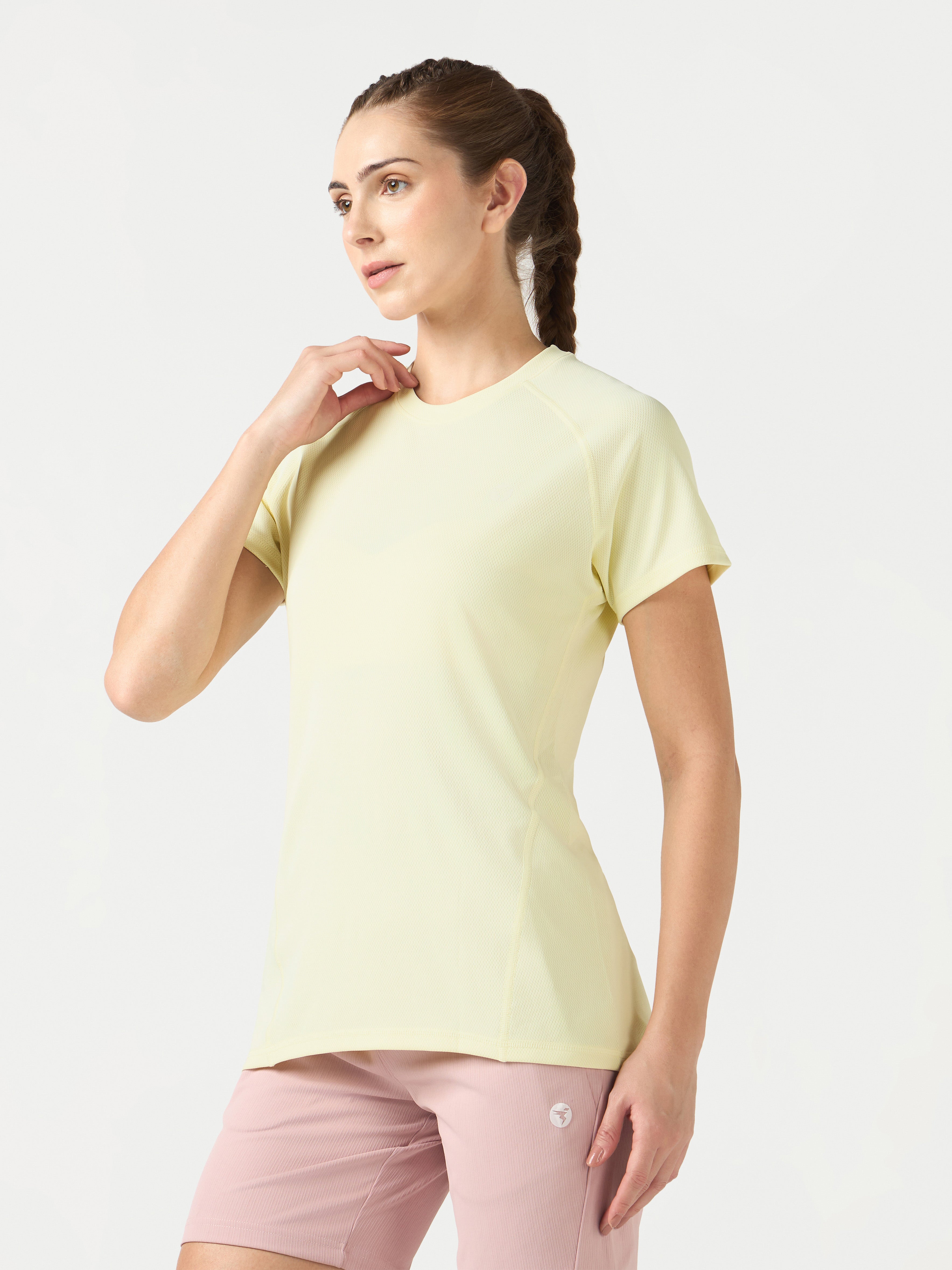 Technosport Women Crew Neck TShirt - WR105 - YELLOW