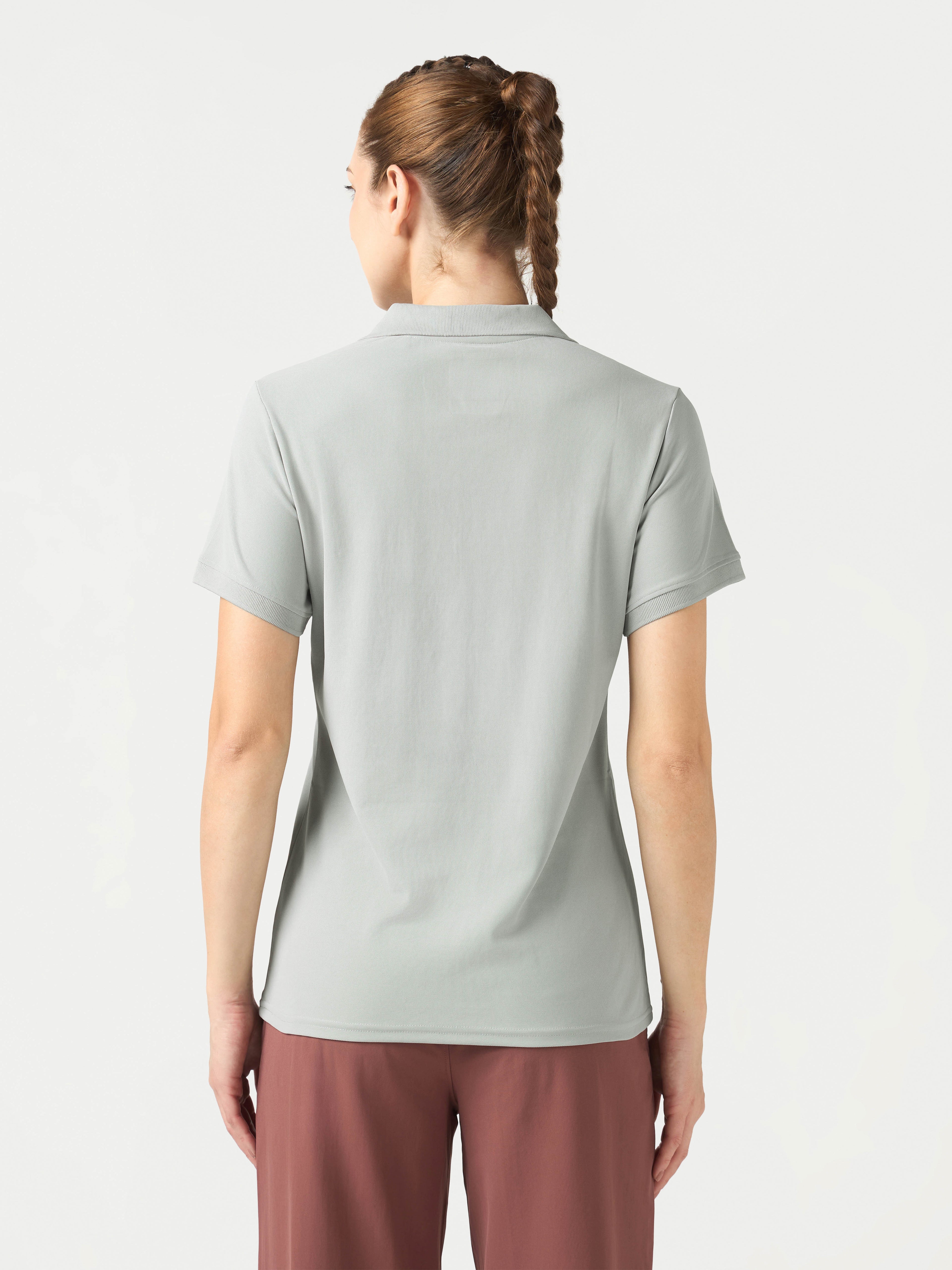 Technosport Women Polo TShirt (Matpiq) - WR129 - ASH