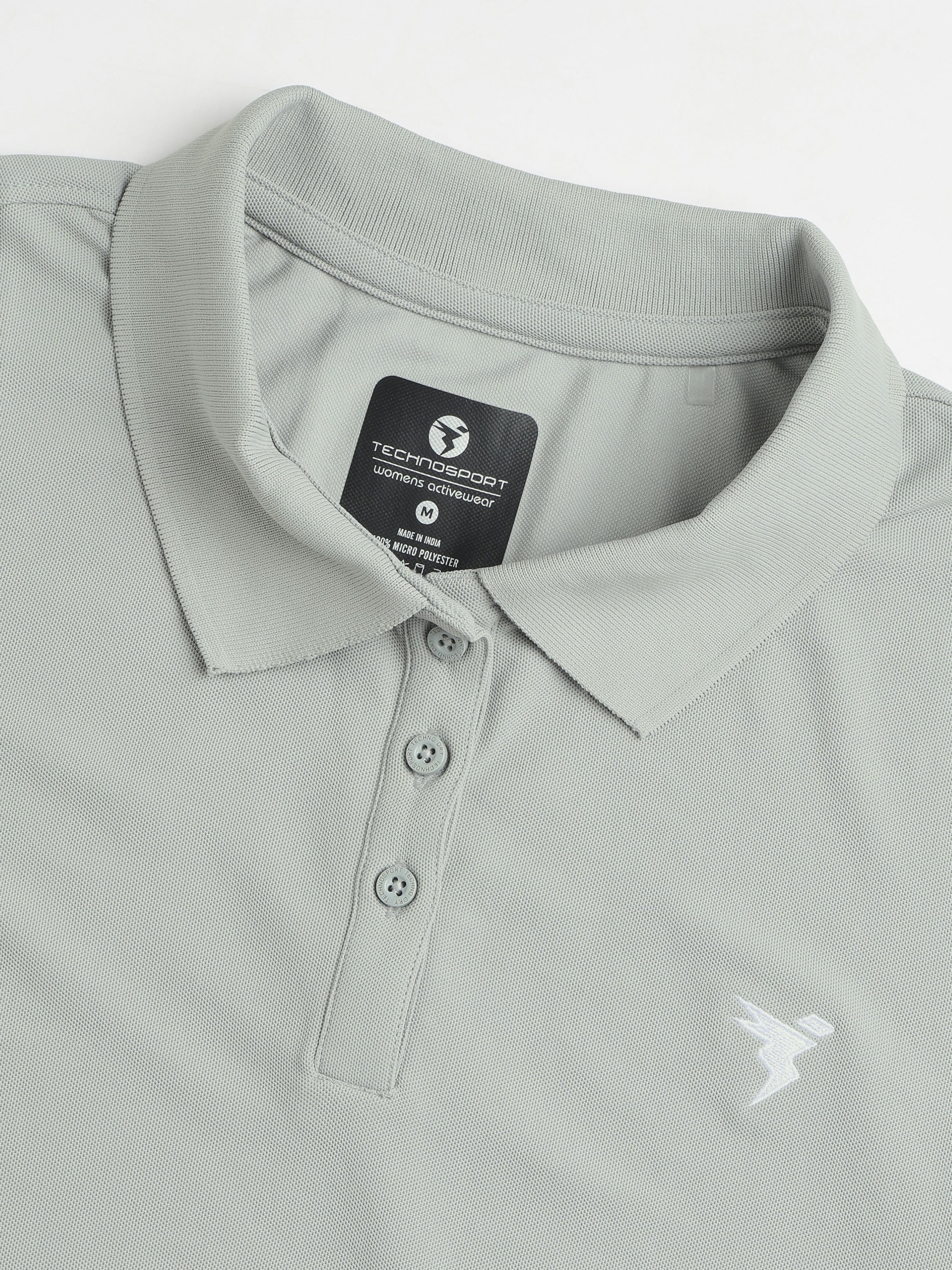 Technosport Women Polo TShirt (Matpiq) - WR129 - ASH