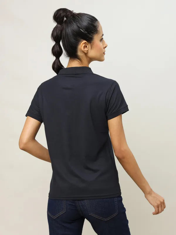 Technosport Women Polo TShirt (Matpiq) - WR129 - BLACK