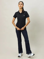 Technosport Women Polo TShirt (Matpiq) - WR129 - BLACK